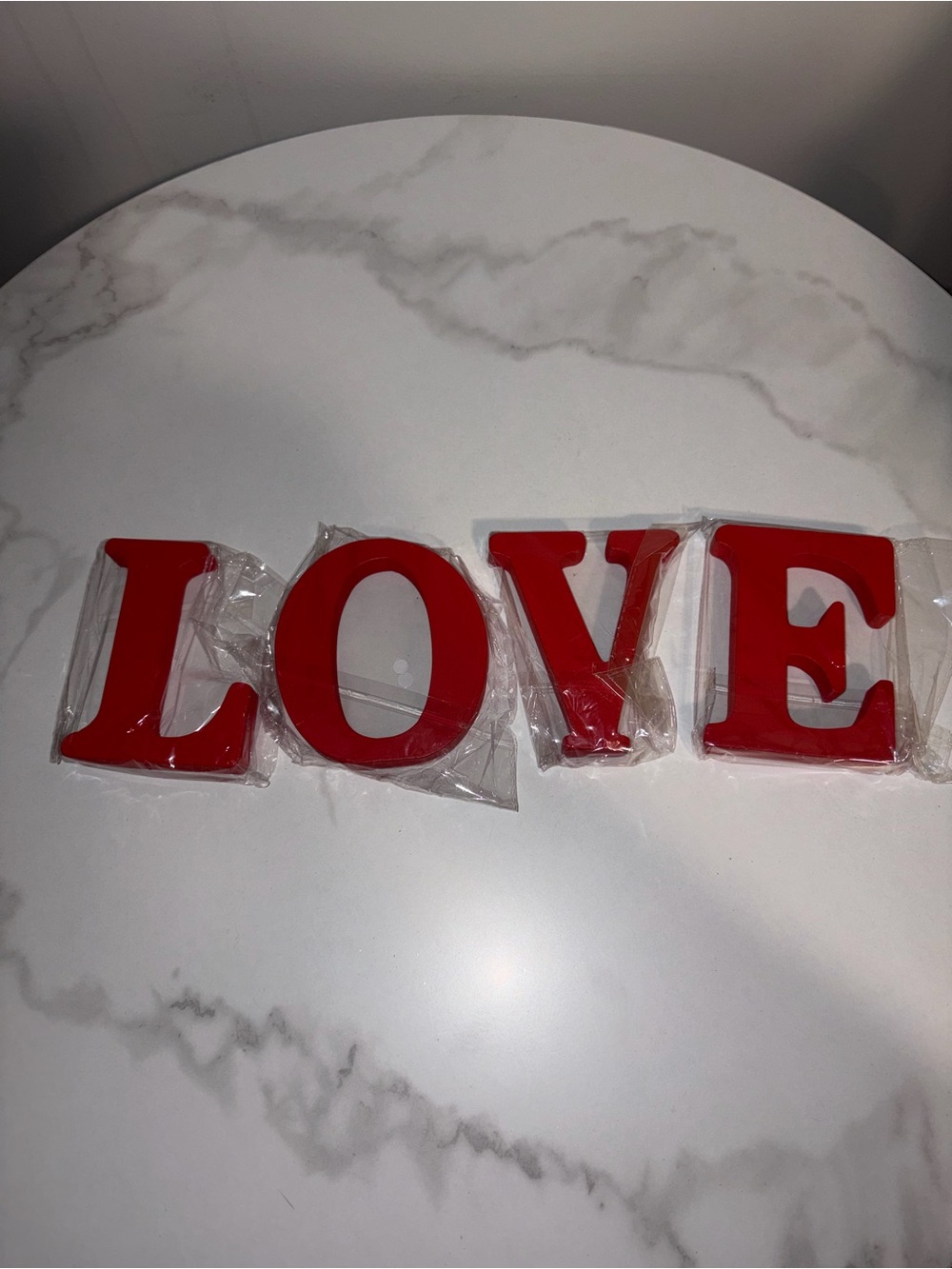 Red LOVE Letter Decorations
